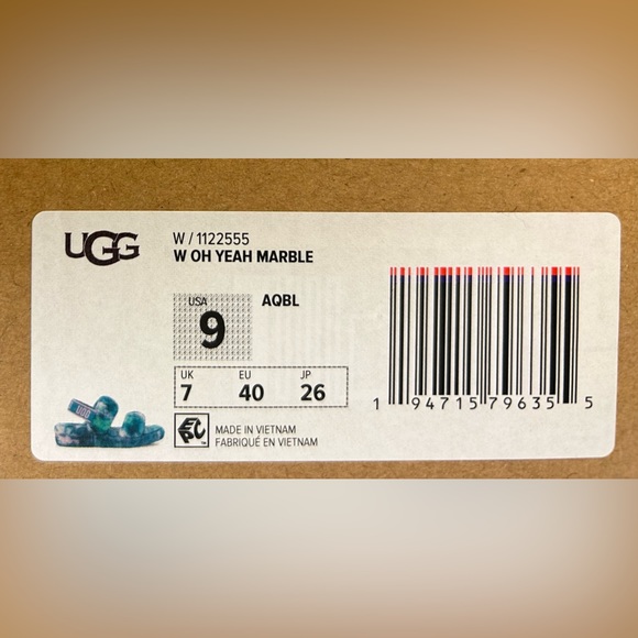 NIB Ugg Oh Yeah Marble Slides - Picture 6 of 6
